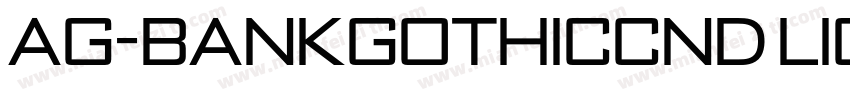 AG-BankGothicCnd Light Italic字体转换